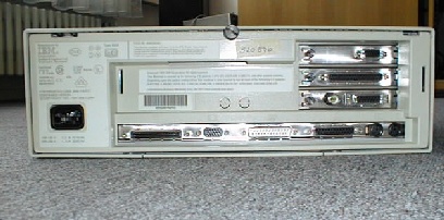 Photo of IBM PS/2 Model 56SLC's back