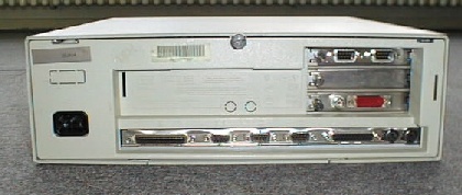 Photo of IBM PS/2 Model 56SLC2's back