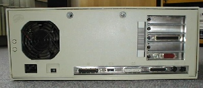 Photo of IBM PS/2 Model 57SX's back