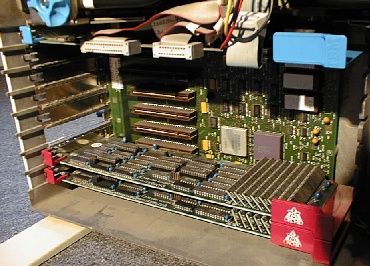Closeup of IBM PS/2 Model 60-041's Planar