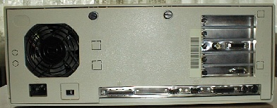 Photo of IBM PS/2 Model 77's back side