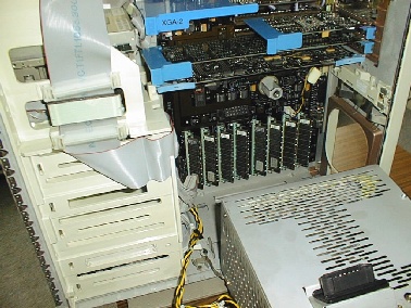 Photo of IBM PS/2 Model 95's RAM bank