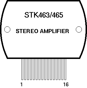 Pinout of STK463/465